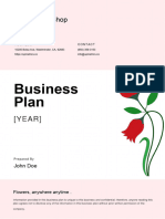 Flower Shop Business Plan Example