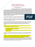 Rasgos Diferenciales de Los Géneros Periodísticos de Opinión - Pastora Moreno Espinosa