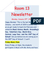 January 29, 2024 - Newsletter