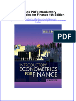 Full Download Ebook PDF Introductory Econometrics For Finance 4th Edition PDF
