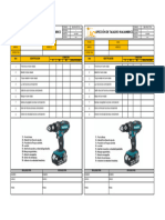 Check List de Taladro Inalambrico