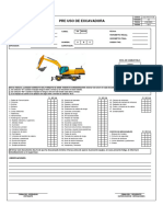 Sig-Pr-007-F38 Check List de Excavadora