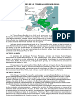 Lectura Complementaria Los Paises en La Primera Guerra Mundial