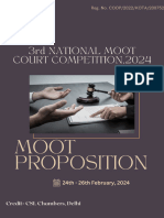 Moot Proposition 3rd National Moot Court Competition