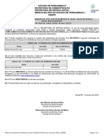 Estado de Pernambuco Secretaria de Administração Secretaria de Defesa Social Corpo de Bombeiros Militar Do Estado de Pernambuco - Cbmpe