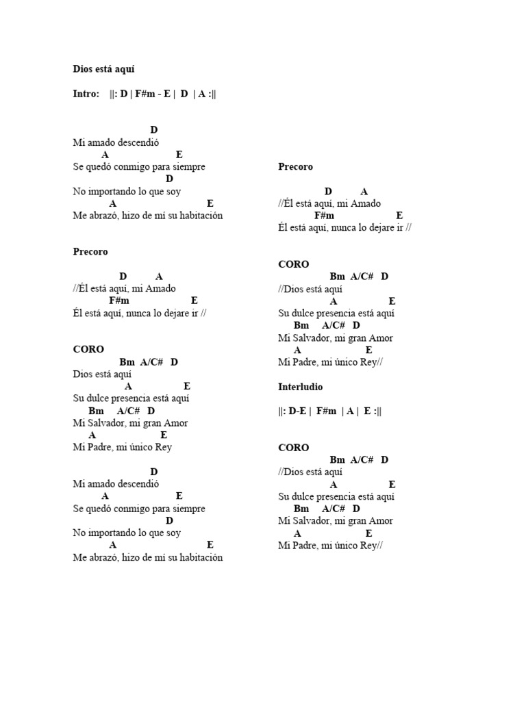 Dios Está Aquí Pdf