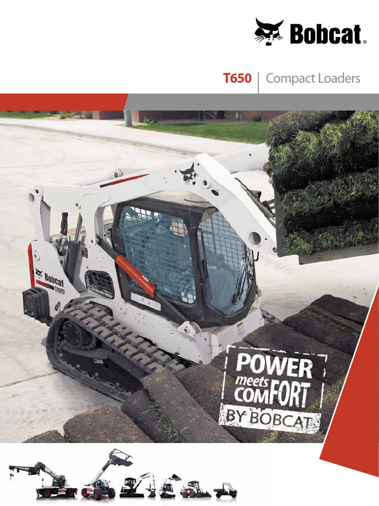 Bobcat T650 Compact Loader Specs | PDF | Loader (Equipment) | Vehicles