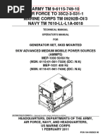 帽子 40's U.S.ARMY AIR FORCE TYPE A-4 MEP806A Technical Manual Repair Parts TM 9 6115 645 24P