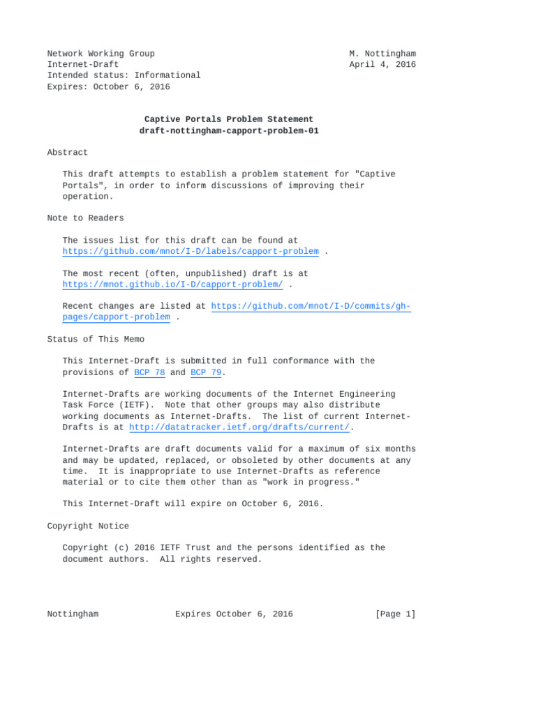 Draft Nottingham Capport Problem 01 | PDF | Computer Network | Domain ...