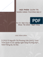 Quản Trị Ngân Hàng Thương Mại 2. NHTTTC