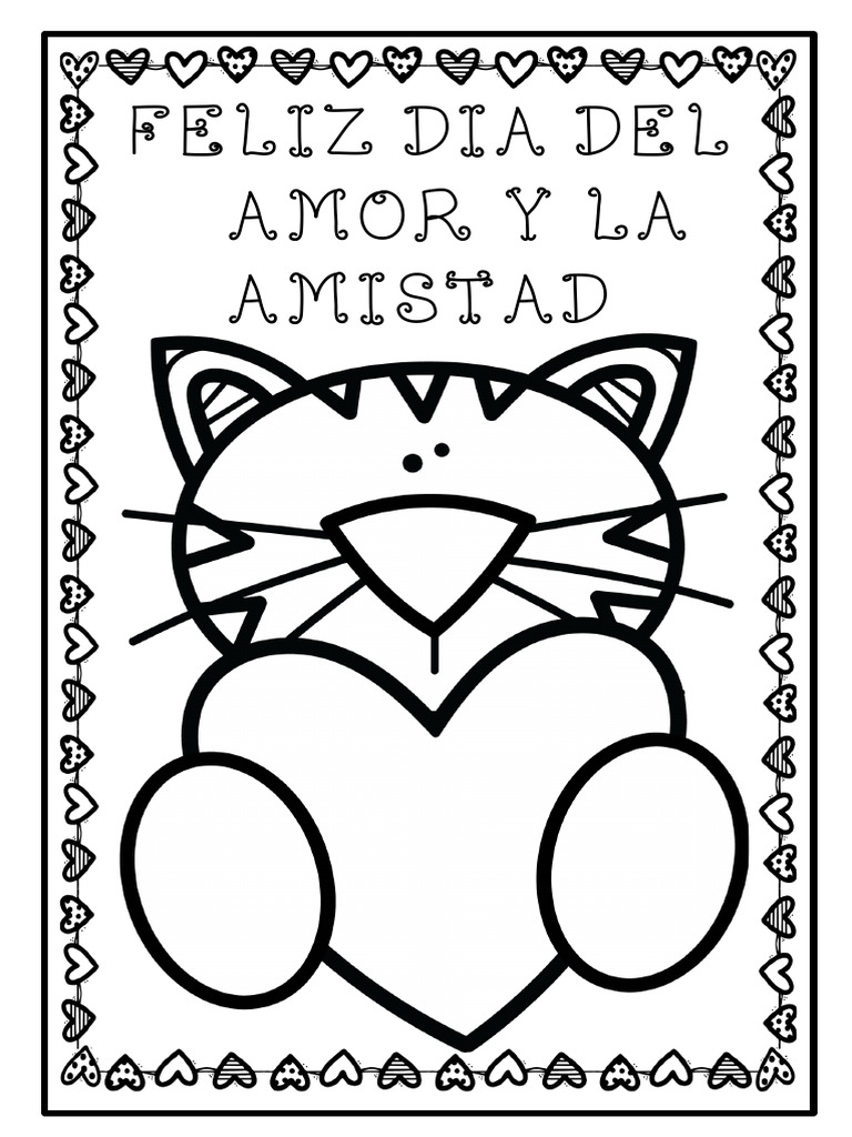 Tarjetas Dia Del Amor y La Amistad 2024 San Valentin | PDF, image size:768x1024
