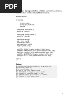 C Prohramming Practical