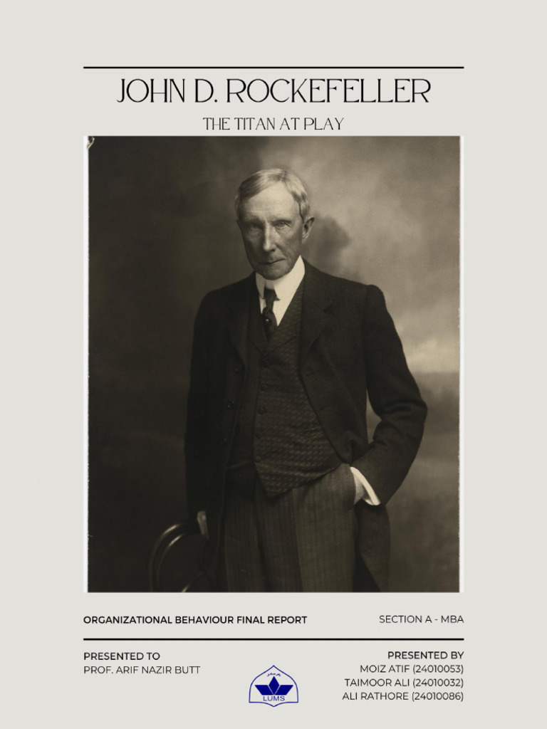 Rockefeller's Leadership Insights | PDF | Entrepreneurship | John D ...