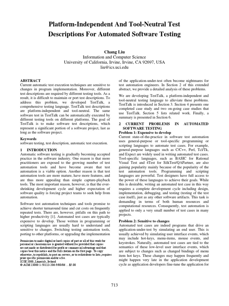 Automates Software Testing | PDF