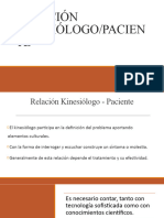 Relacion Kinesiologo-Paciente