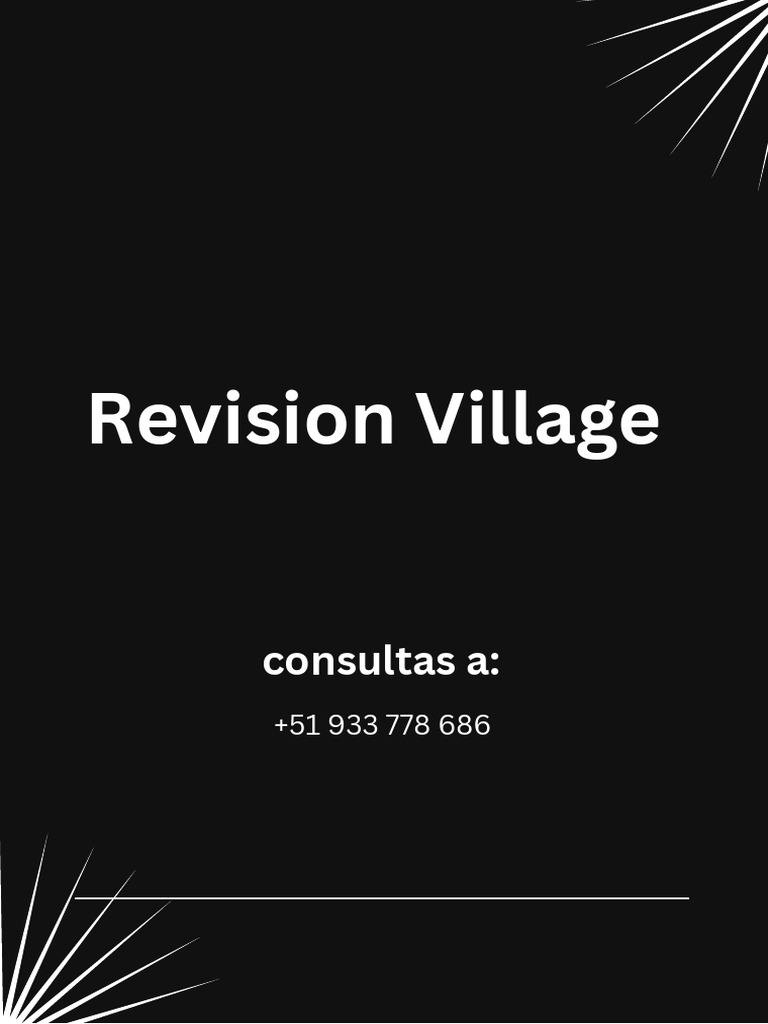 Info Revision Village. PDF