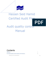 Audit Quality Control Manual