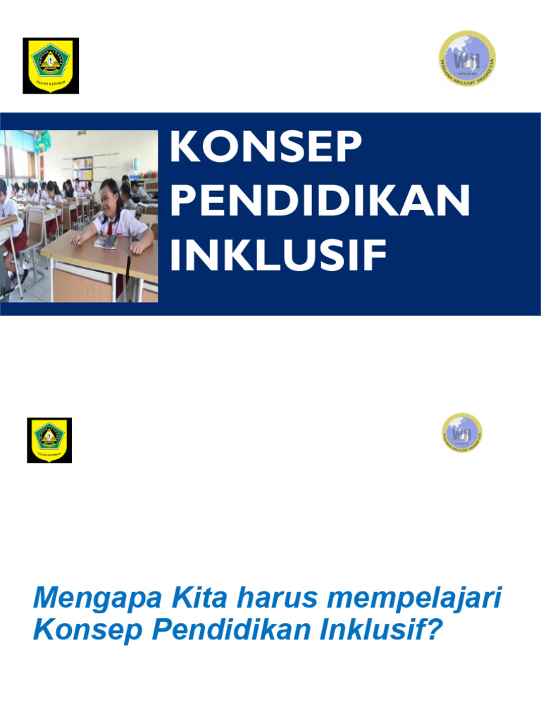 Konsep Pendidikan Inklusif Ppt Ywii Pdf