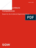 Review of Architects Competences Report 2