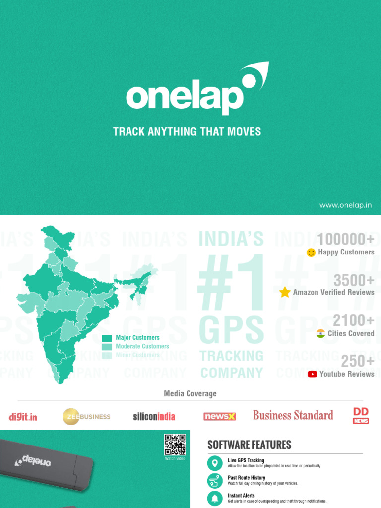 Onelap GPS Tracker Product Overview | PDF