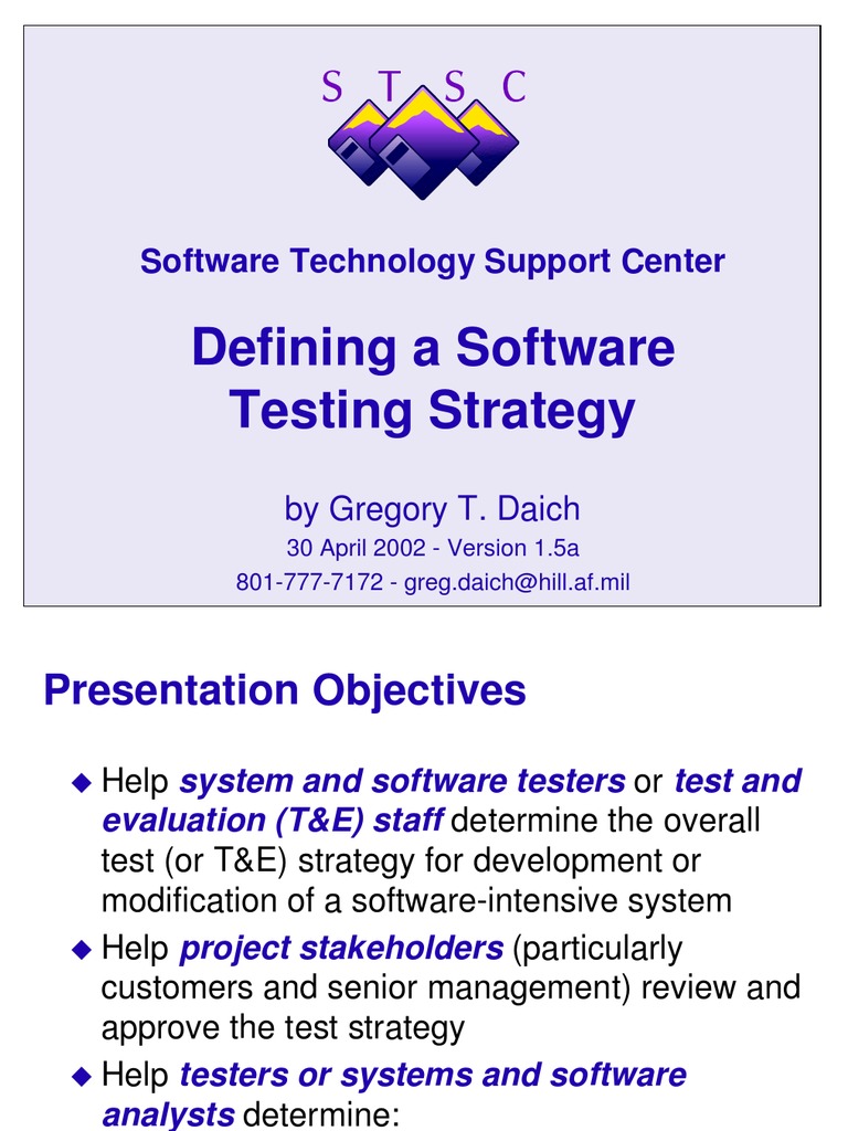 Software testing strategy image