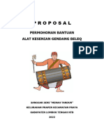Proposal Gendang Beleq