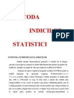 Metoda indicilor statistici