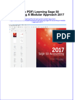 Full Download Ebook PDF Learning Sage 50 Accounting A Modular Approach 2017 PDF