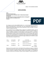 Borrador de Carta Notarial