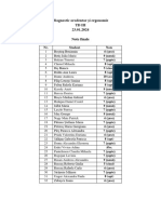 Note Diagnostic Orodentar