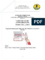 Caiet de Lucru in Contabilitate - Clasa A 10-11 A