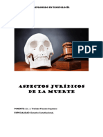 Aspectos Jurídicos de La Muerte