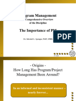 M1 Importance of Project Managment Course Slide