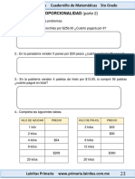 5to Grado - Proporcionalidad