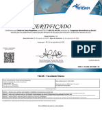 Certificado Congresso Neurociência Na Escola