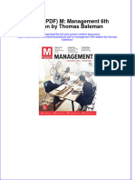 Full Download Ebook PDF M Management 6th Edition by Thomas Bateman PDF