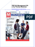 Full Download Ebook PDF M Management 5th Edition by Thomas Bateman PDF