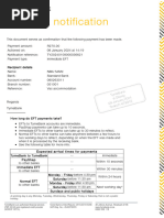 Standard Bank Payment Confirmation Letter | PDF | Money | Banks