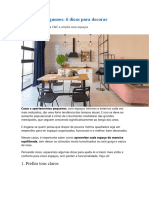 Ambientes Pequenos - 6 Dicas para Decorar