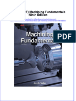 Full Download Ebook PDF Machining Fundamentals Ninth Edition PDF