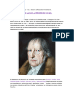 Hegel Resña de Su Vida
