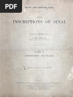 Gardiner, AH - The Inscriptions of Sinai Vol I (1917)