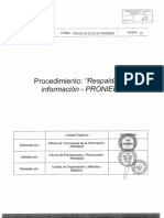 Respaldar La Información - PRONIED