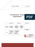 Evaluar Requerimiento