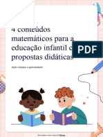 PT Four Mathematical Contents For Early Childhood Education With Learning Activities by Slidesgo