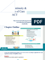 Access, Continuity & Transition of Care ACT: The General Authority For Healthcare Accreditation & Regulation Gahar