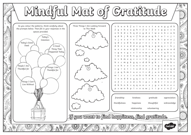 Au T 1683464686 Mindful Mat of Gratitude 3 6 | PDF | Gratitude