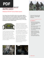 Cs TC Datasheet An PRC 160v Wideband HF VHF Tactical Radio