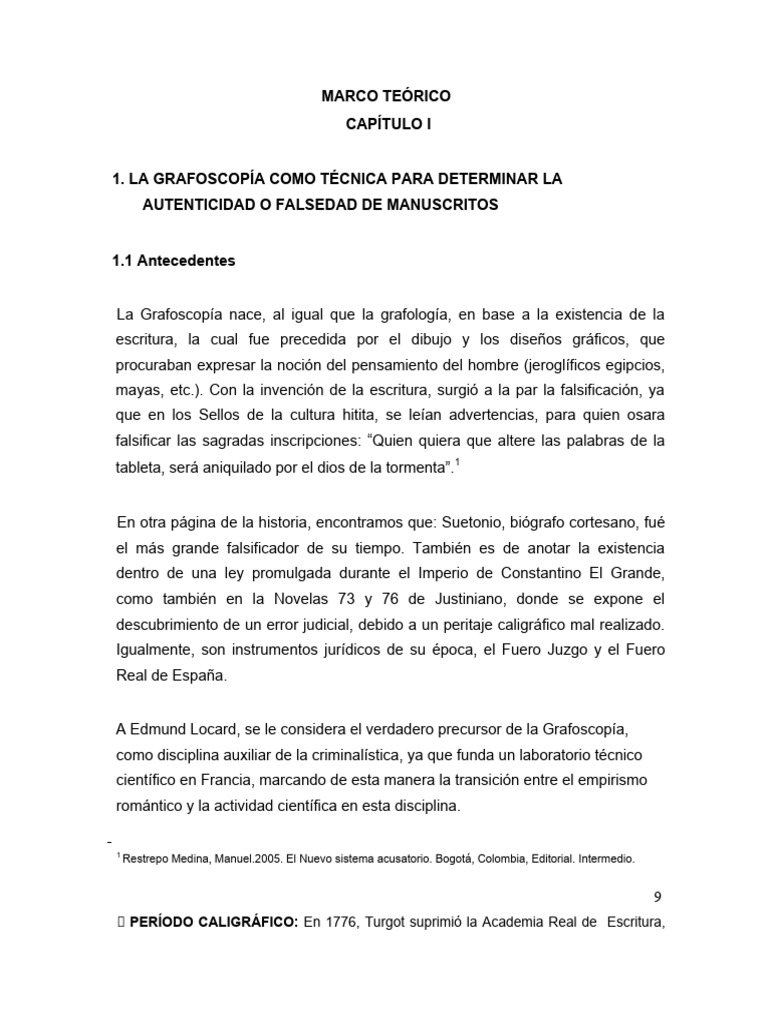 Historia de la Grafoscopía Forense | PDF | Ciencia forense | Escritura