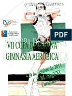 Programa General Copa de España Gimnasia Aerobica 2012